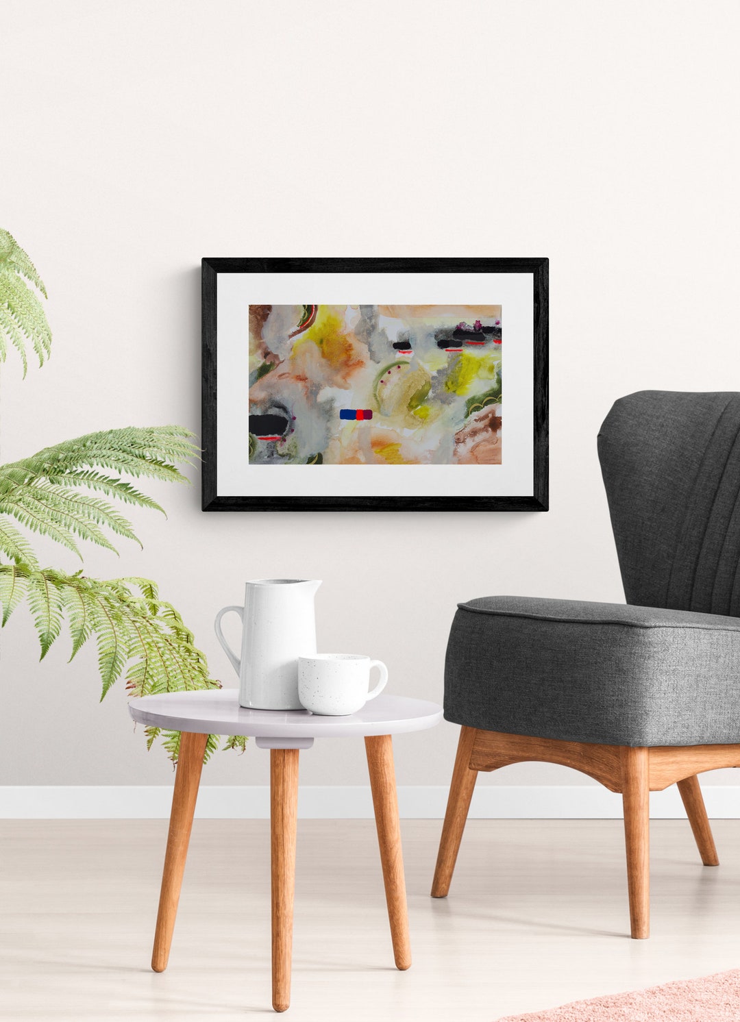ORIGINAL Peinture abstraite Apaisante Art Mural Calme - Etsy France