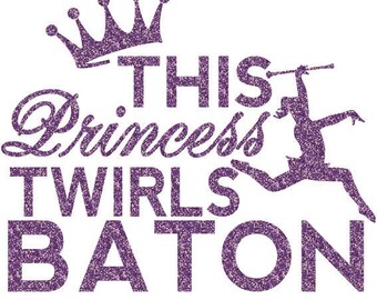 This Princess Twirls Iron On Decal