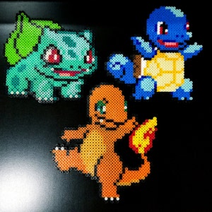 Decoraciones de Bulbasaur, Charmander y Squirtle