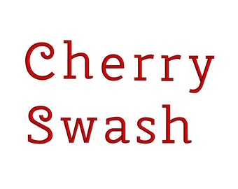 Cherry Swash Script Digitized Machine Embroidery Font Upper and Lower Case -Instant Download-1,2,3 inches