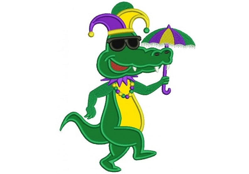 mardi gras applique t shirt