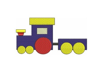 Instant Download Choo Choo Train Machine Embroidery Design comes in three sizes to fit 4x4 , 5x7, and 6x10 hoops