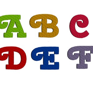 Daisy Curly Machine Embroidery  Font - Instant Download - Upper Case and Lower Case - 4sizes
