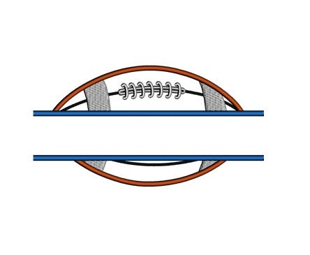 Football Split Applique Sport Machine Embroidery Digitized Design ...