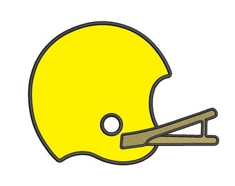 Football Helmet Applique Embroidery Design – Sport Machine Pattern (Instant Download)