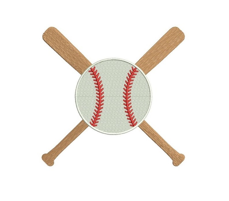 Baseball Bats Crossed in the Middle With a Baseball Design - Etsy