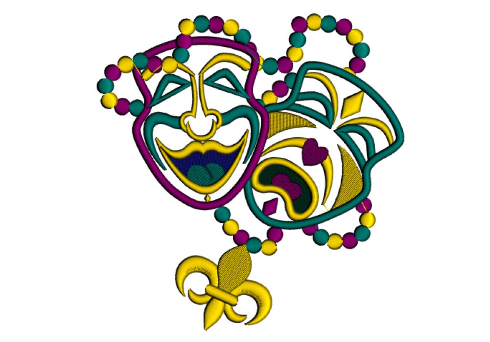 mardi gras masks happy sad