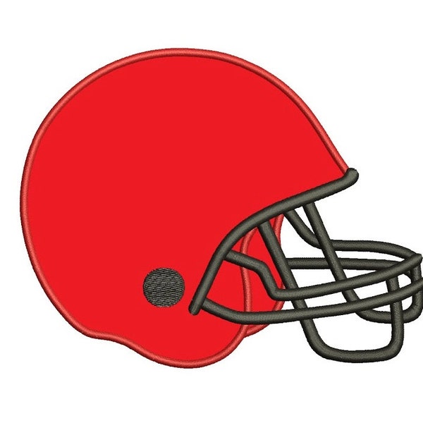 Football Helmet Applique Sport Machine Embroidery  Digitized Design Pattern- Instant Download -  4x4 , 5x7, and 6x10 hoops