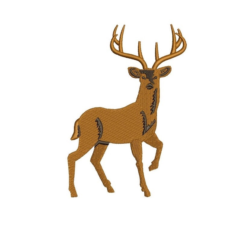 Deer filled machine embroidery digitized design pattern  etsy Deer filled machine embroidery digitized design pattern  etsy