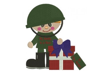 Toy Soldier Christmas Filled Machine Embroidery Digitized Design Pattern - instant download - 4x4 , 5x7, and 6x10 -hoops