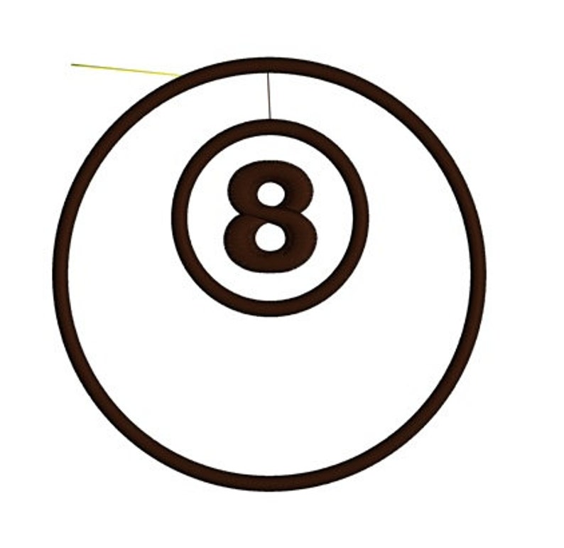 8 eight Ball Billiard pool Applique Machine Embroidery Etsy