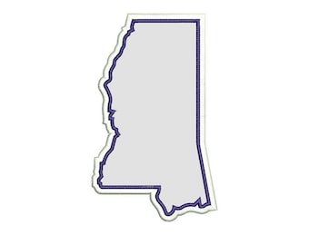 Mississippi State Applique  Machine Embroidery Instant download design pattern - 4x4 , 5x7, and 6x10 hoops