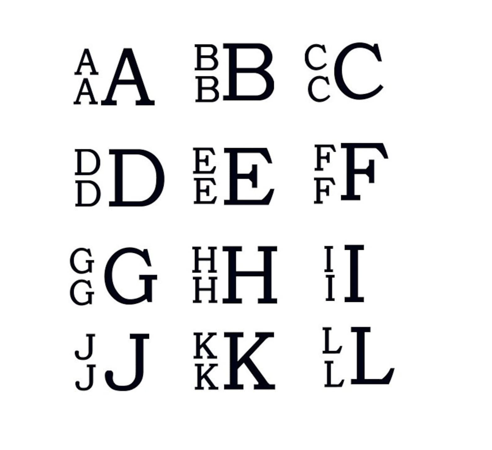 Stacked Monogram Machine Embroidery Font - Instant Download -1,2,3 ...