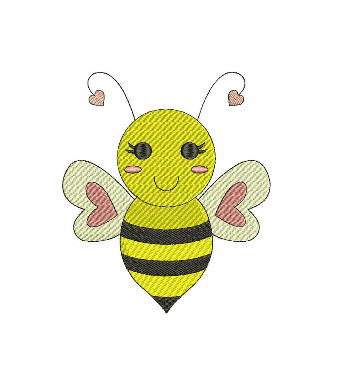 Bumble Bee Machine Embroidery Design Filled Instant Download Comes in ...