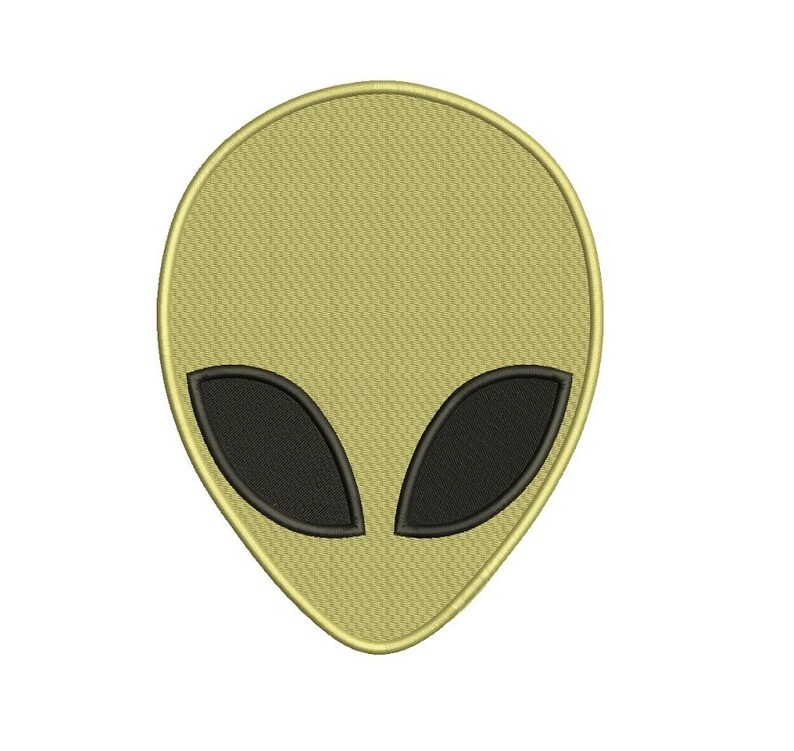 Alien machine embroidery filled design digitized pattern  etsy