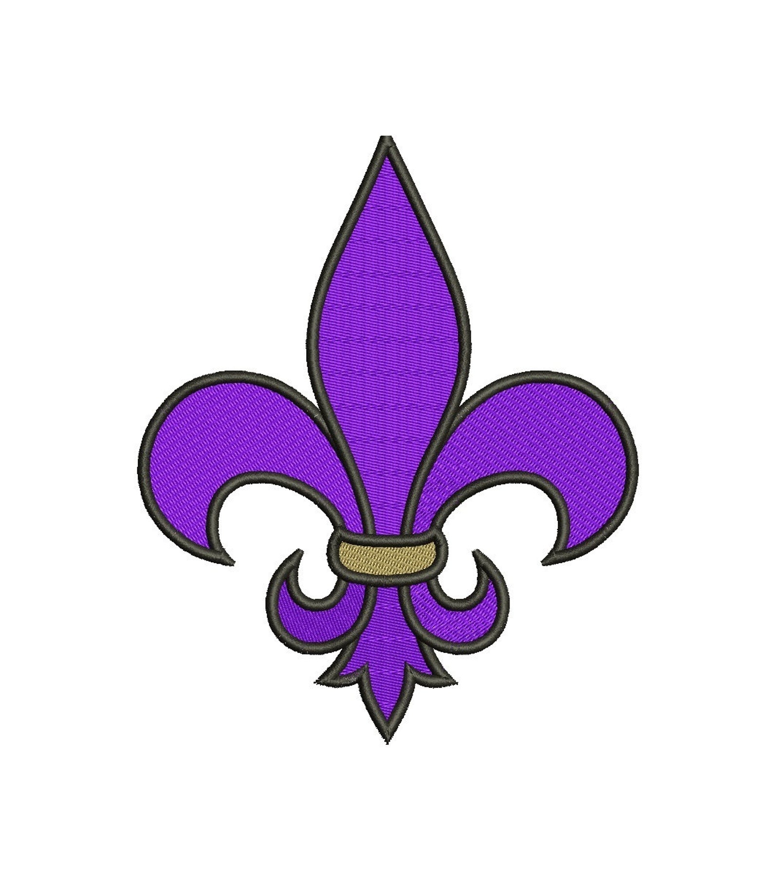 Fleur De Lis Filled Machine Embroidery Digitized Design Pattern ...