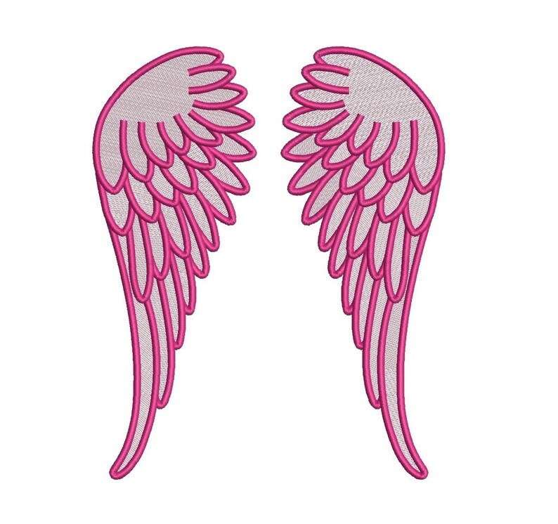 Angel wings filled machine embroidery digitized design nwcvq  etsy Angel wings filled machine embroidery digitized design nwcvq  etsy