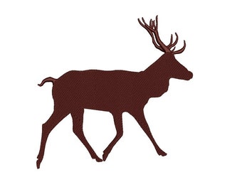 Deer, Buck digitized hunting machine embroidery Filled design - Instant Download -4x4 , 5x7, and 6x10 hoops