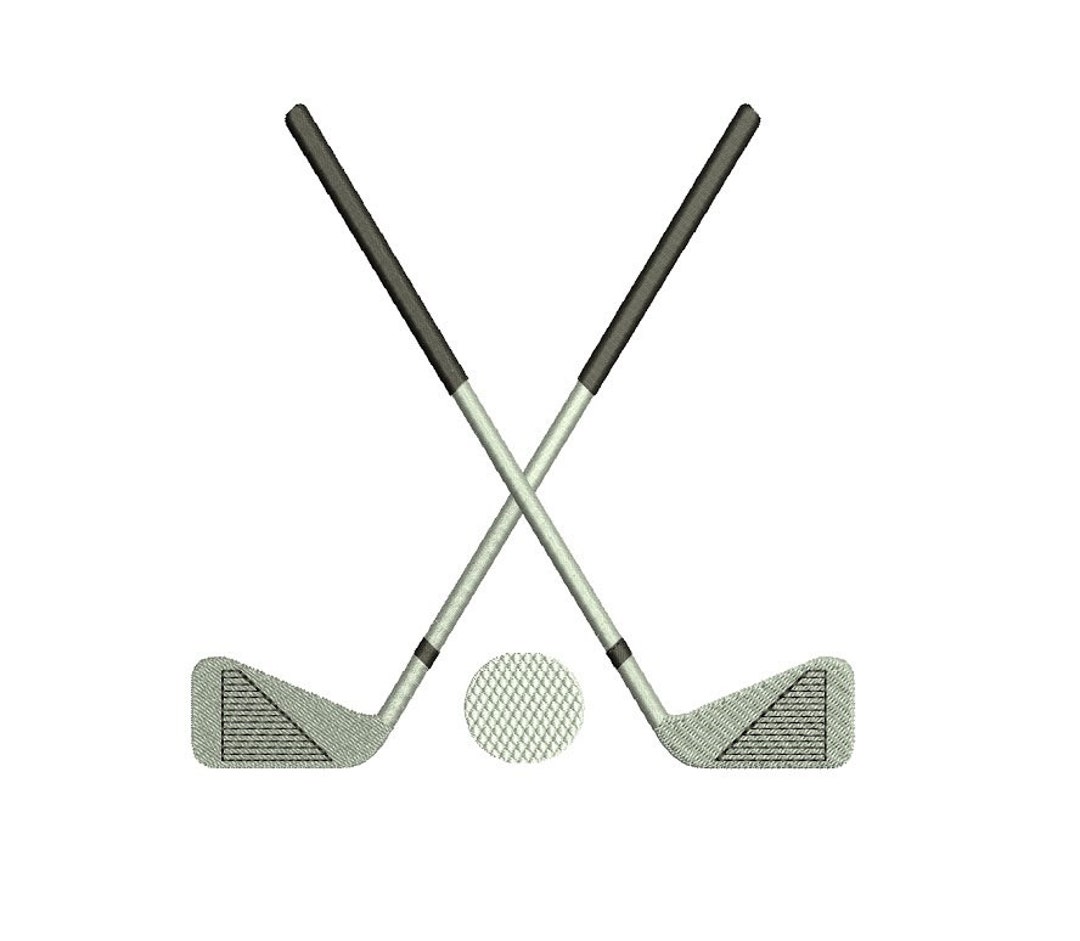 Golf Club Machine Embroidery Digitized Design Filled Sport Pattern