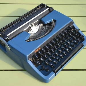 Professionally Serviced - Blue Brother 220 Typewriter - Working Perfectly
