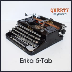 Antique Typewriter Erika Model 1 by Seidel & Naumann Dresden