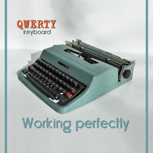 Macchina da scrivere PERFETTAMENTE FUNZIONANTE - Olivetti Lettera 32 - Carattere Baltea - Assistenza professionale - Consegna in 1-3 giorni in TUTTO IL MONDO