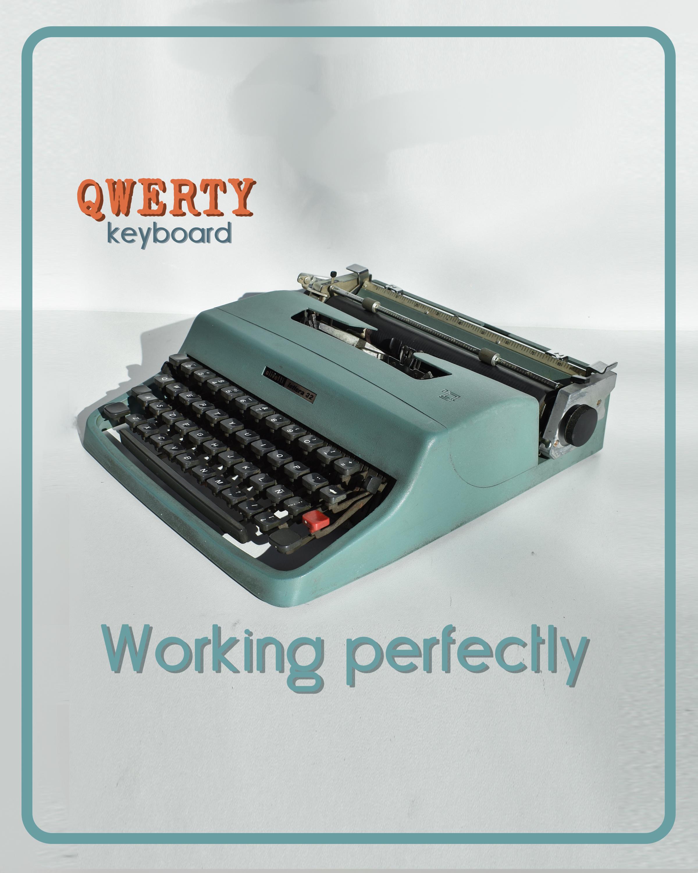 完璧に動作するタイプライター - Olivetti Lettera 32 - Baltea 