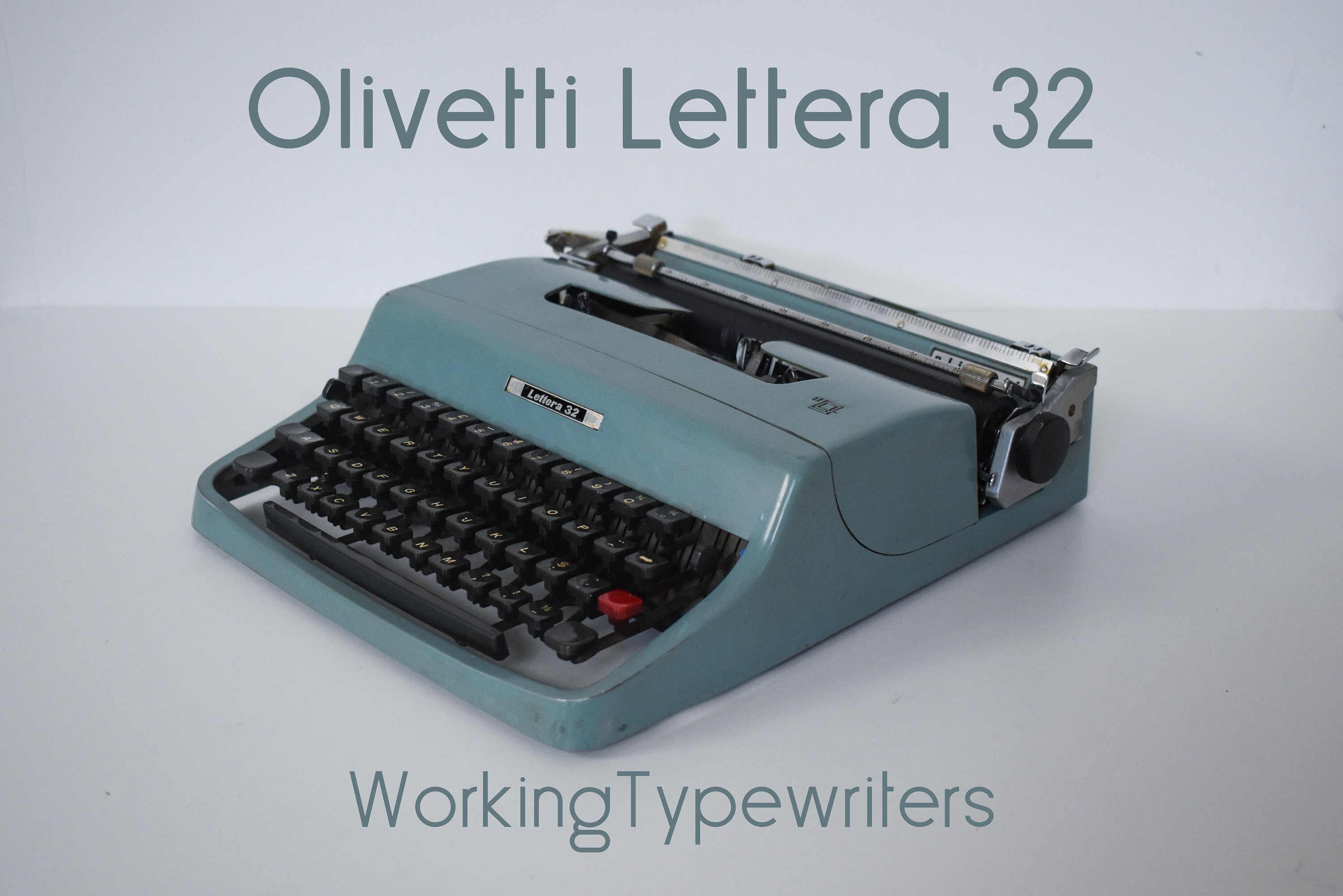 Christmas Sale Professionally Serviced Blue Olivetti - Etsy ...