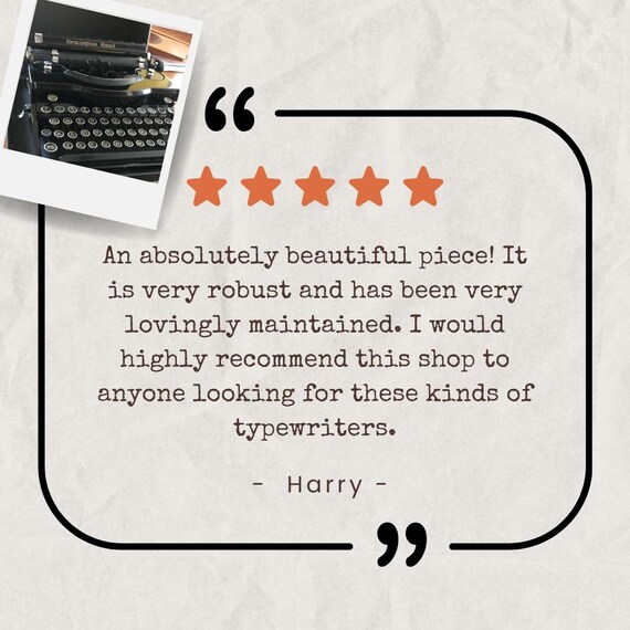 完璧に動作するタイプライター - 新品プラテン - Hermes Media 3