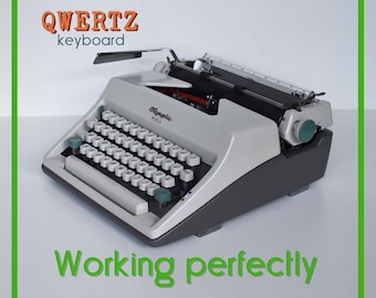 CUSTOM COLORS AVAILABLE - Customizable Olympia Monica Typewriter - Professionally Serviced - Guaranteed Quick Delivery