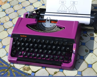 MADE TO ORDER - Professionally Serviced - Bright Purple Brother 220 - Working Perfectly