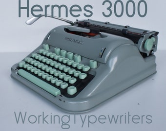 CURSIVE Hermes 3000 -  Professionally Serviced Typewriter - Working Perfectly
