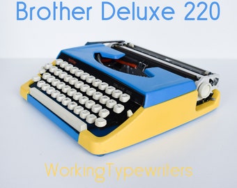 LIMITED EDITION - Professionally Serviced - Duo Tone Brother 220 Typewriter - Working Perfectly