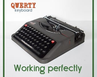 PERFECTLY WORKING Typewriter - Greygreen Empire Aristocrat - Professionally Serviced - 1-3 Day Delivery WORLDWIDE