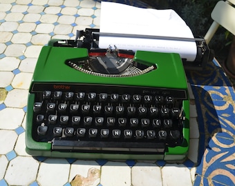 CUSTOM COLORS AVAILABLE - Green Brother 220 Typewriter - Professionally Serviced - Guaranteed Quick Delivery