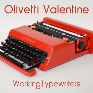 Professionally Serviced - Techno Font - Olivetti Valentine Typewriter - Fully Serviced - Working perfectly