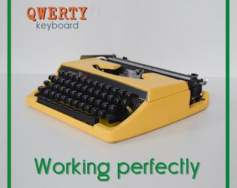 CUSTOM COLORS AVAILABLE - Soft Yellow Vendex 500 Typewriter - Professionally Serviced - Guaranteed Quick Delivery