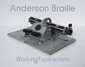 Professionally Serviced - Andersson Braille Typewriter -  Working Perfectly