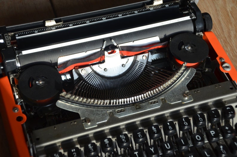 Orange brother 220 deluxe Custom made Working Vintage Typewriter