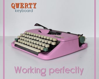 COLORES PERSONALIZADOS DISPONIBLES - Máquina de escribir Olympia Splendid 33 rosa claro - Servicio profesional - Entrega rápida garantizada