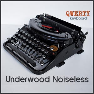 Professionally Serviced - Underwood Noiseless Portable - Noiseless Typewriter - Vintage Typewriter -  Working Perfectly