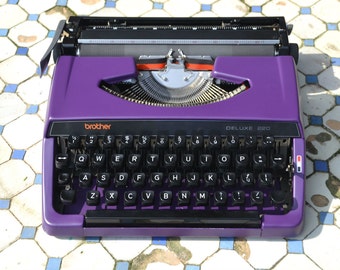 MADE TO ORDER - Professionally Serviced - Dark Purple Brother 220 - Working Perfectly