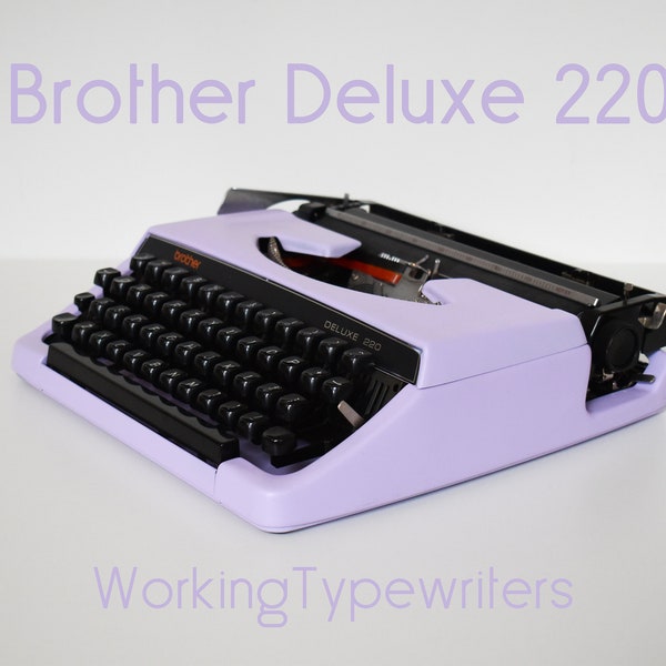 MADE TO ORDER - Professionally Serviced - White Lilac Brother 220 - Working Perfectly