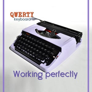 CUSTOM COLORS AVAILABLE - Lilac Brother 220 Typewriter - Professionally Serviced - Guaranteed Quick Delivery
