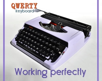 CUSTOM COLORS AVAILABLE - Lilac Brother 220 Typewriter - Professionally Serviced - Guaranteed Quick Delivery