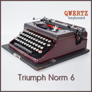 Professionally Serviced - Rare Red Triumph Norm 6 - Special Double Language Edition - Working Perfectly