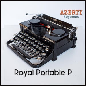 Professionally Serviced - Black Royal Portable P Typewriter - Working Perfectly
