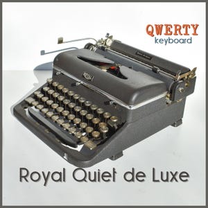 Professionally Serviced Typewriter - Royal Quiet Deluxe Typewriter - Working Perfectly