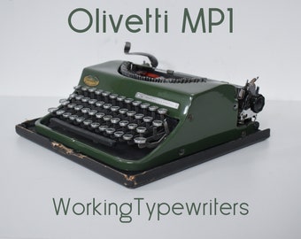 Professionnellement entretenu - RARE Green Olivetti MP1 Invicta - Fonctionne parfaitement