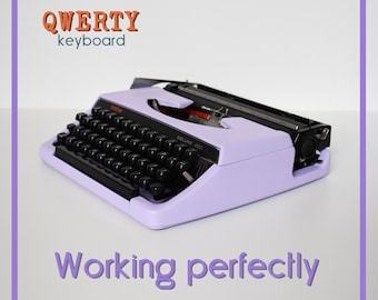 CUSTOM COLORS AVAILABLE - Light Lilac Brother 220 Typewriter - Professionally Serviced - Guaranteed Quick Delivery